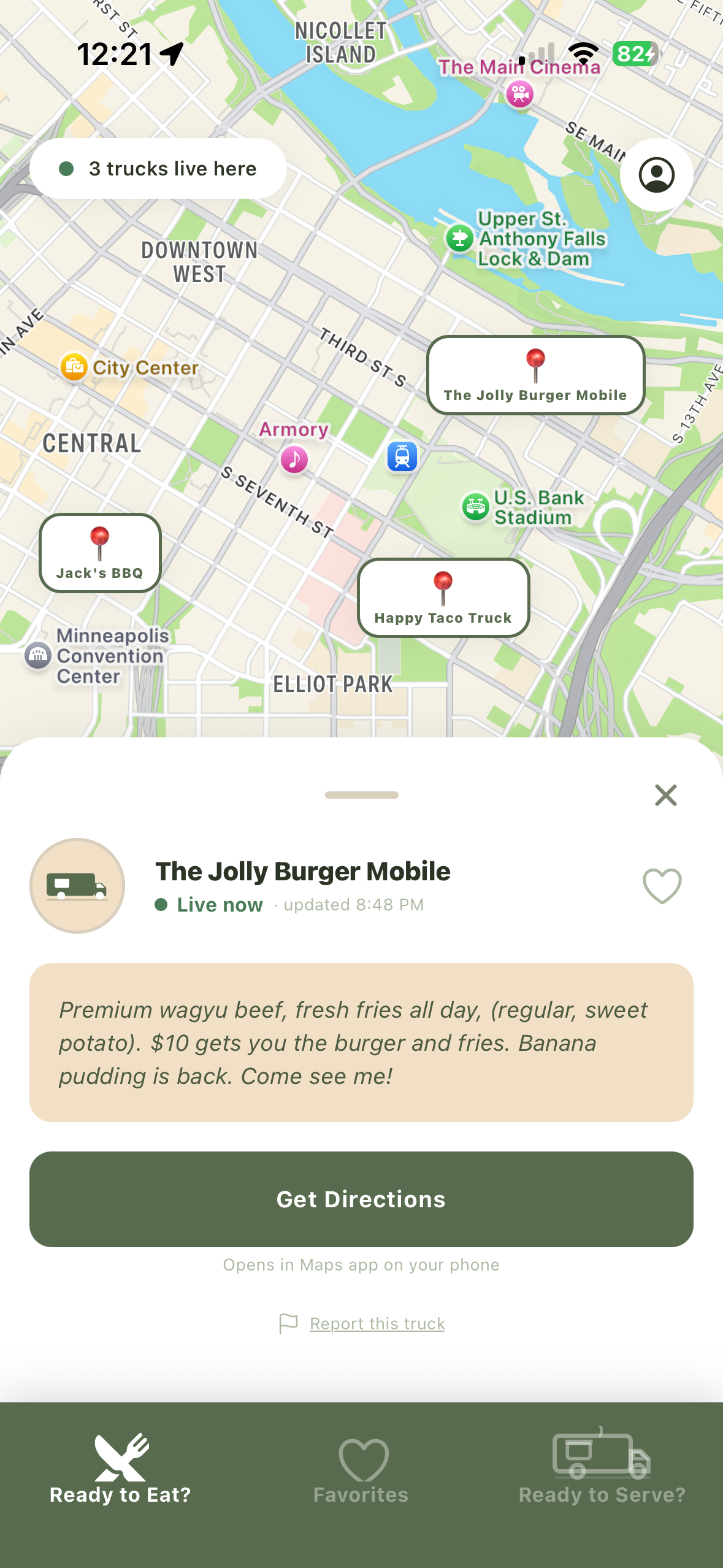 Truck detail card